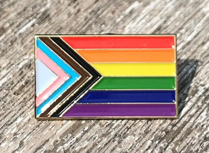 Enamel Pride Flag Lapel Pin