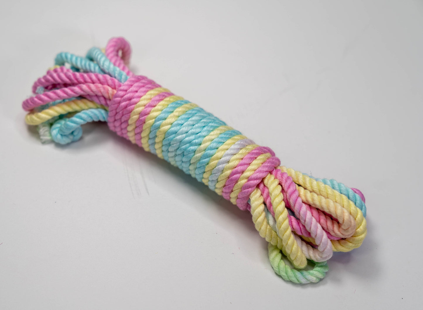 Pastel Rainbow Bamboo Silk Rope.