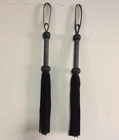 A pair of Black Basic Suede Floggers.