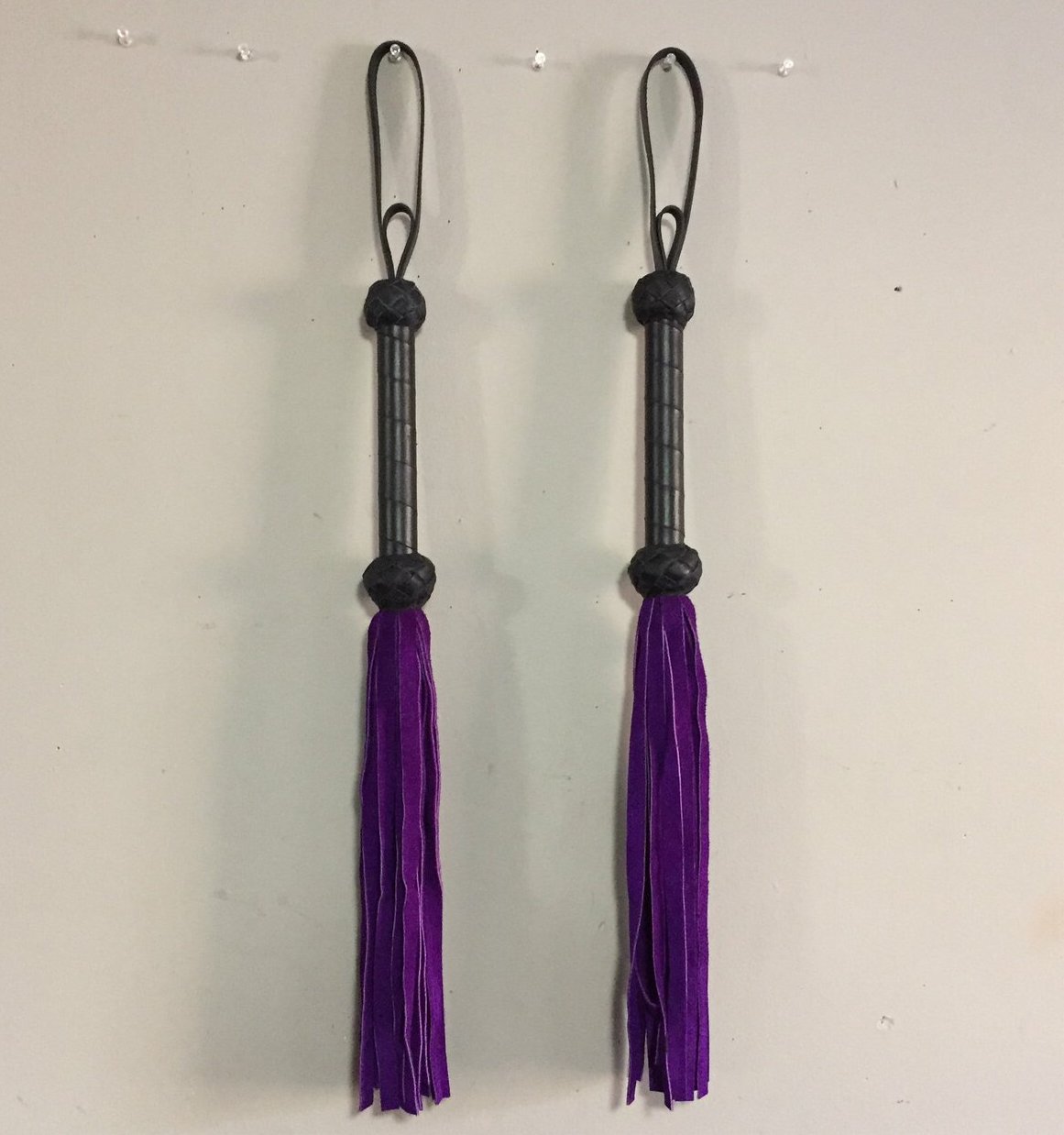 A pair of Purple Basic Suede Floggers..