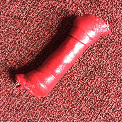 Red Leather Puppy Bonez.