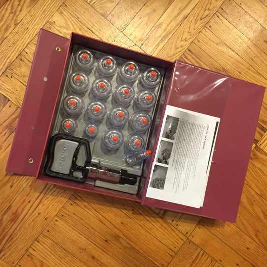 The Cupping Set in its storage box.