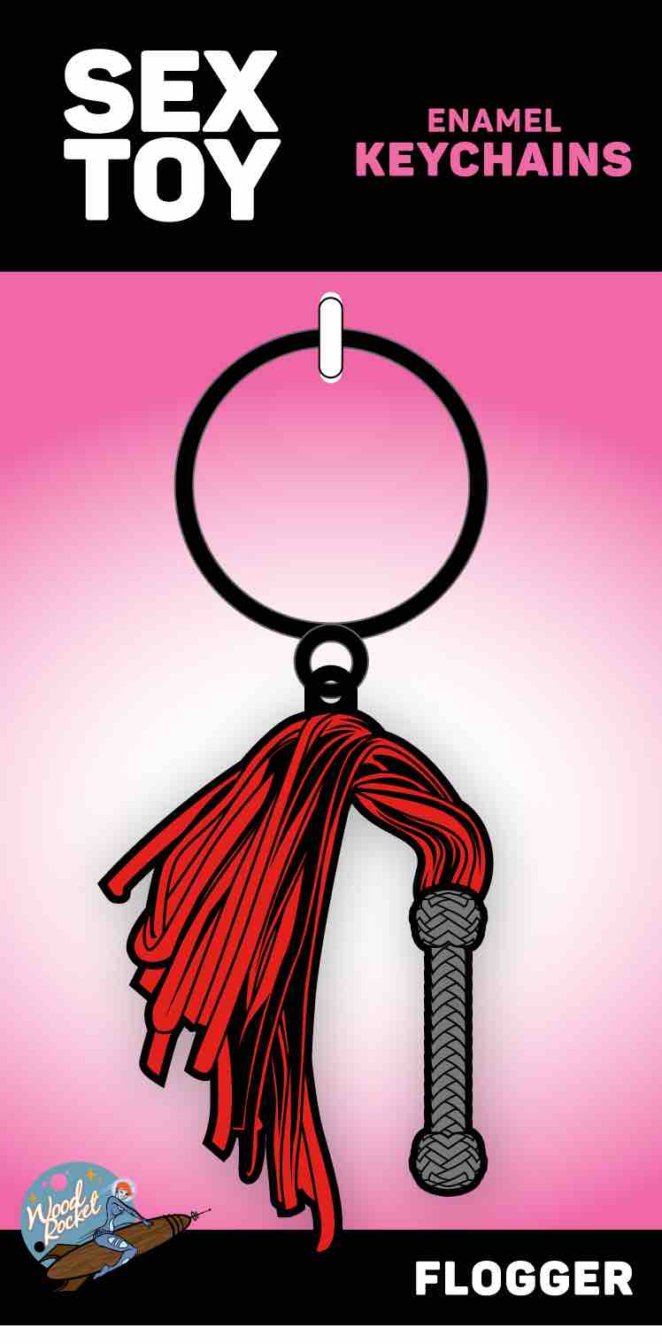 The Flogger WoodRocket Keychain.