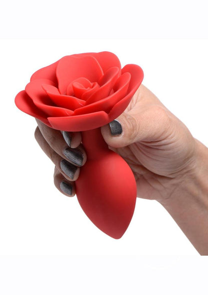 The Large Booty Bloom Silicone Rose Anal Plug.