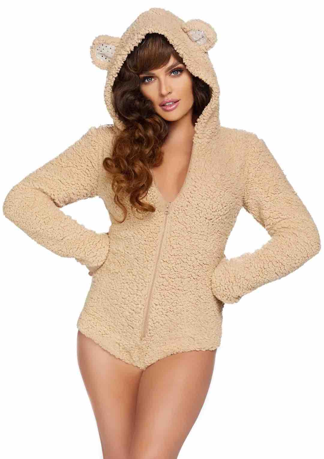 The front of the Cuddle Teddy Onesie.