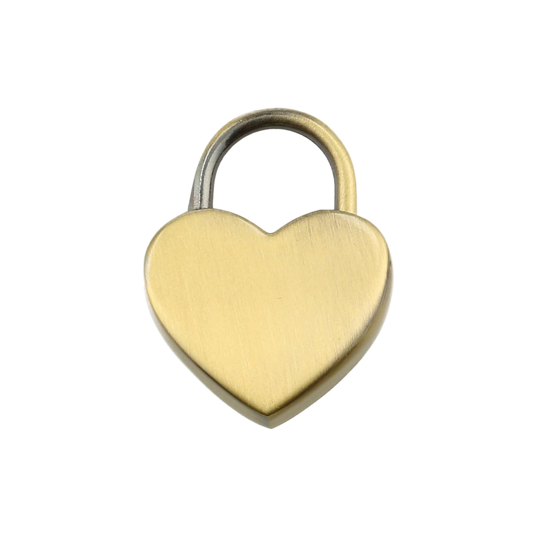 The back of the gold Small Heart Lock.