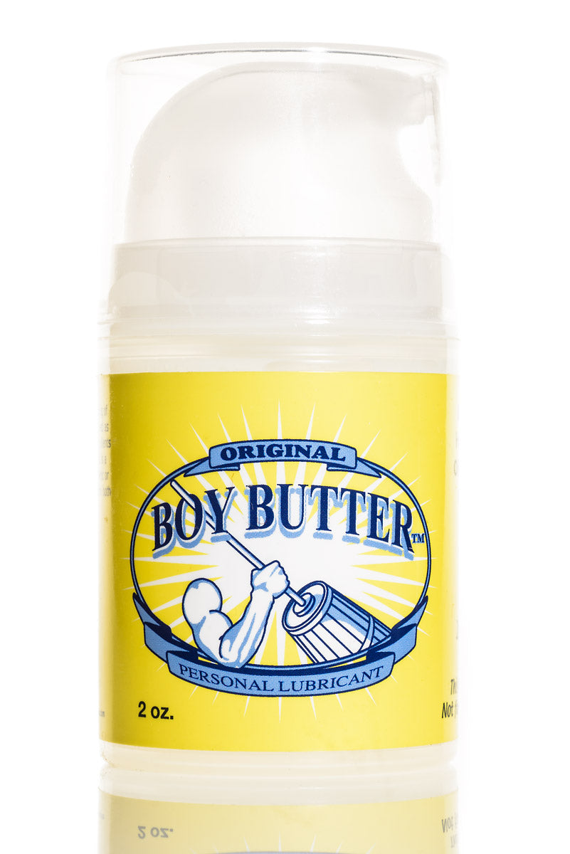 Mini 2oz pump of Boy Butter Original.