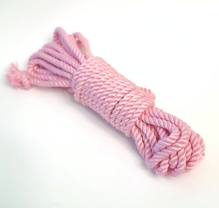 Baby Pink Bamboo Silk Rope.