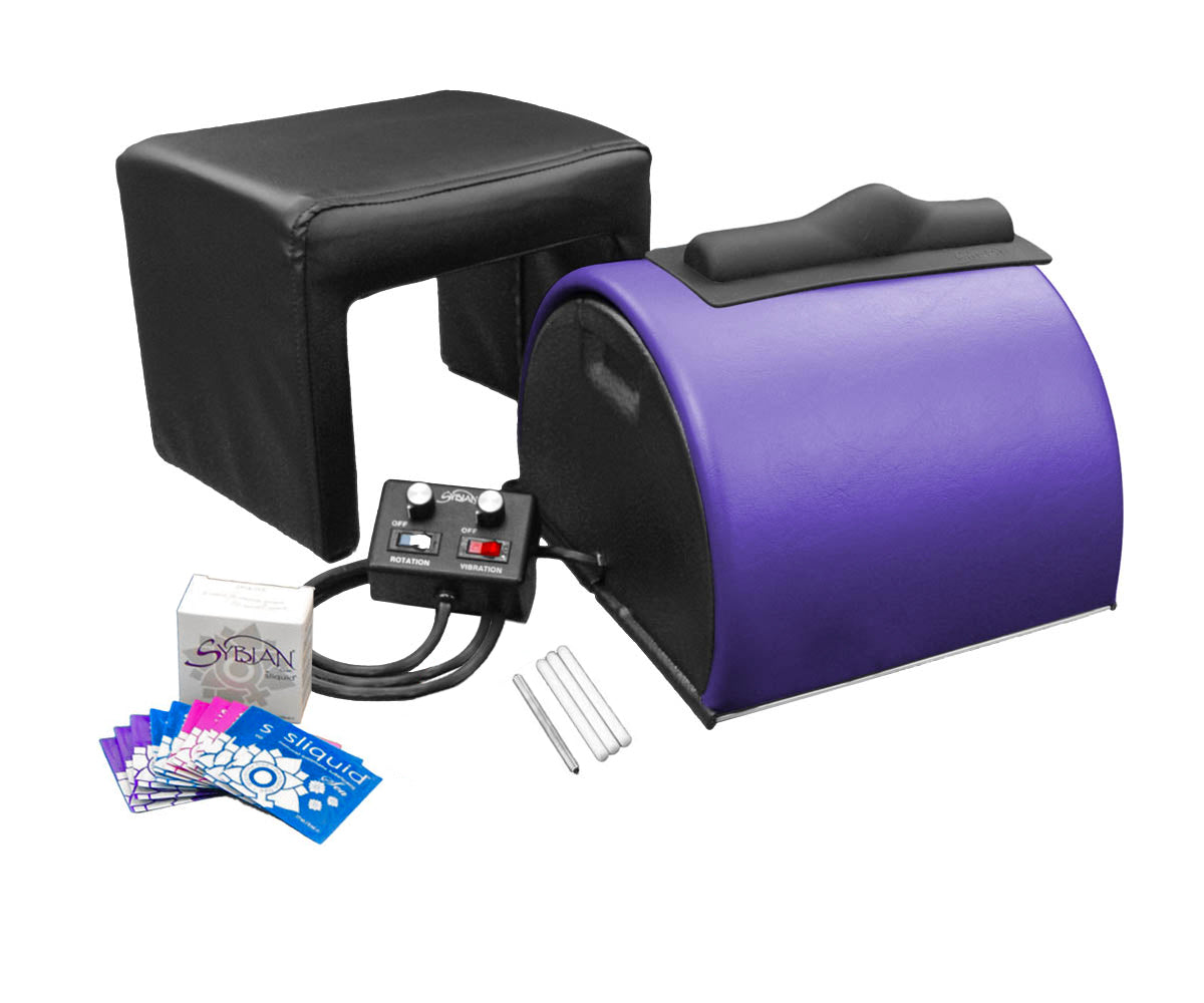 Purple passion Sybian with Lubricant, Stool and Power Cord.
