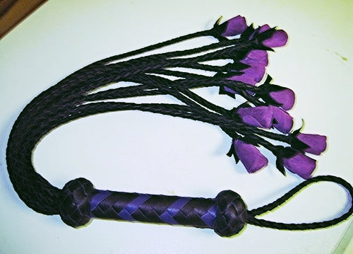 Rose Flogger Purple and Black