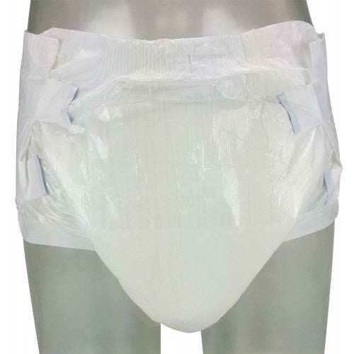 A mannequin wearing the Rearz Disposables Diapers Inspire White PLUS.
