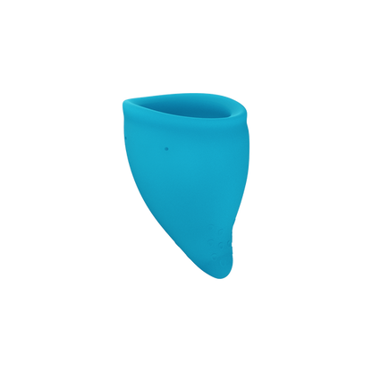 Size A Turquoise Fun Cup Menstrual Cup.