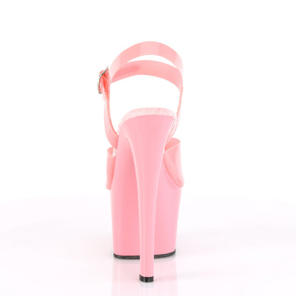 The back of the pink Sky Patent Sandal.