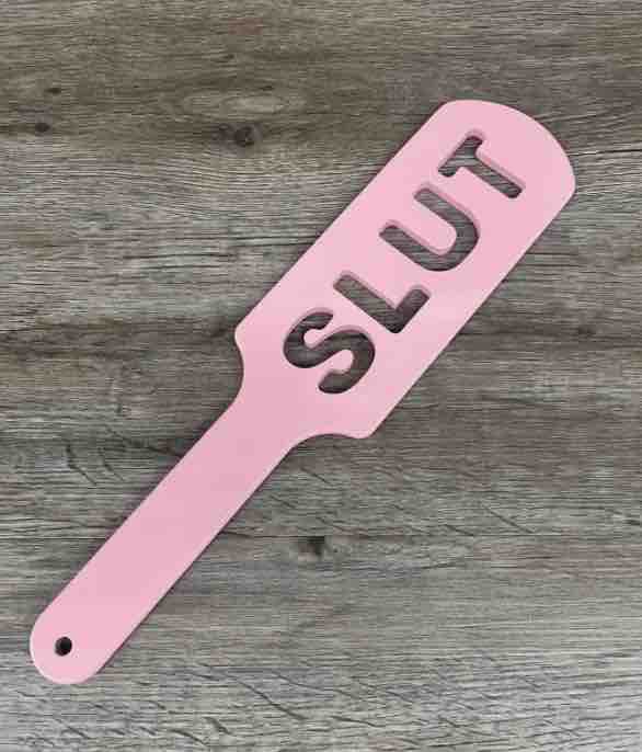 PInk Aluminum SLUT Cutout Paddle.