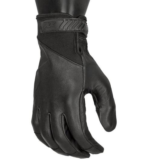 Stealth Leather Tech Glove left hand top view