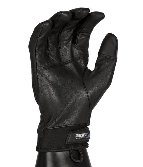 Stealth Leather Tech Glove left hand palm view