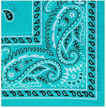 The turquoise handkerchief.