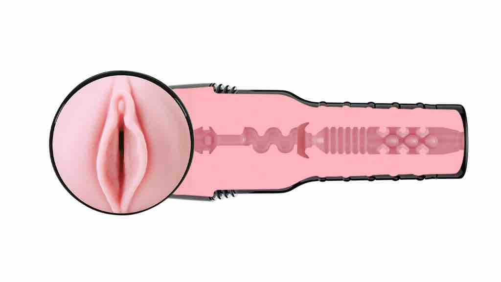 A cross section of the Vagina Heavenly Fleshlight Classic.
