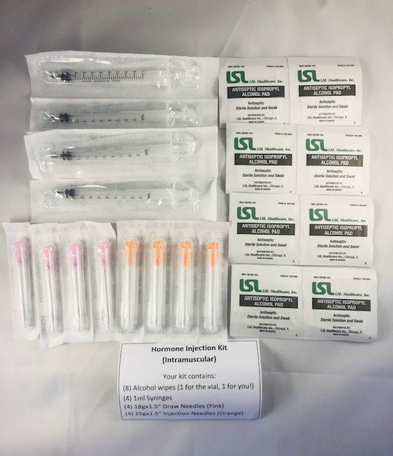 Intramuscular Hormone Injection Kit Contents